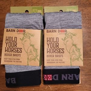 Mens Barn Door Boxer Briefs-1 pair left